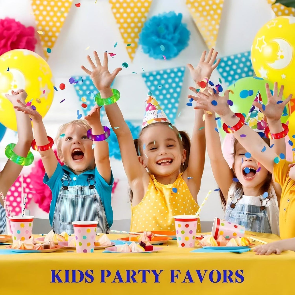 Pink 6 Pack Light Up Party Favors Supplies,Bulk Glow Sticks Bracelet,Necklace Accessories for