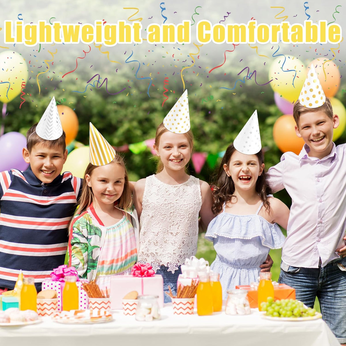 CANREVEL Party Hats for Kids and Adults, Party Headwear, Happy Birthday Hats, Birthday Party