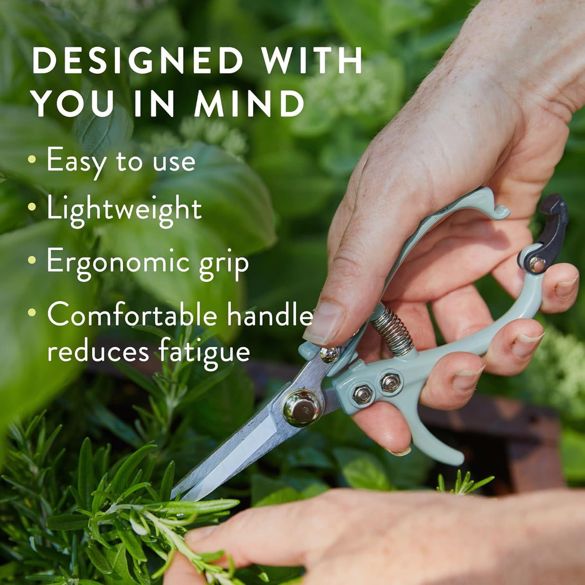 Modern Sprout Pruning Shears - Herb Snipping Scissors- Lightweight Gardening Tools W/Easy Lock