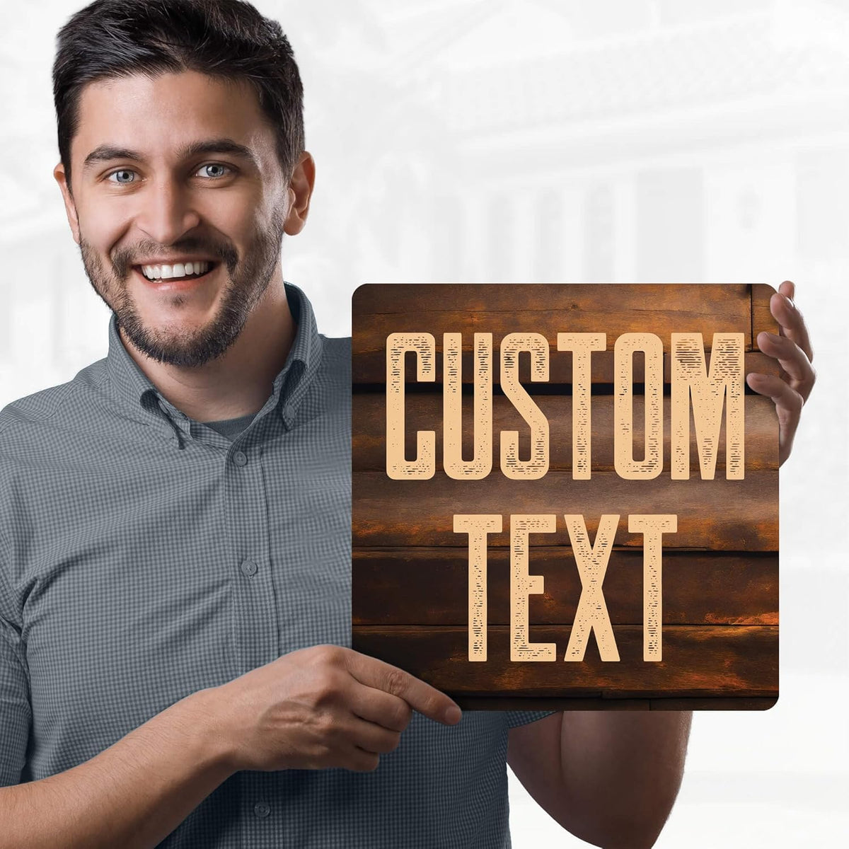 Custom Sign, Custom Street Sign, 11 Font Colors, 13 Font Styles, 4 Hole Options, 22 Sizes, 12x12