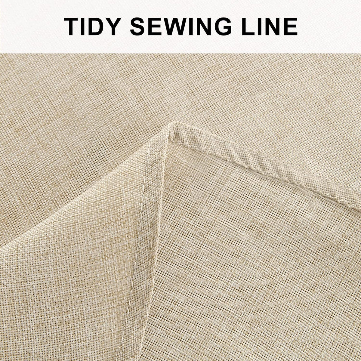 Hiasan Round Tablecloth 80 Inch Linen - Wrinkle and Stain Resistant Washable Polyester Fabric Table