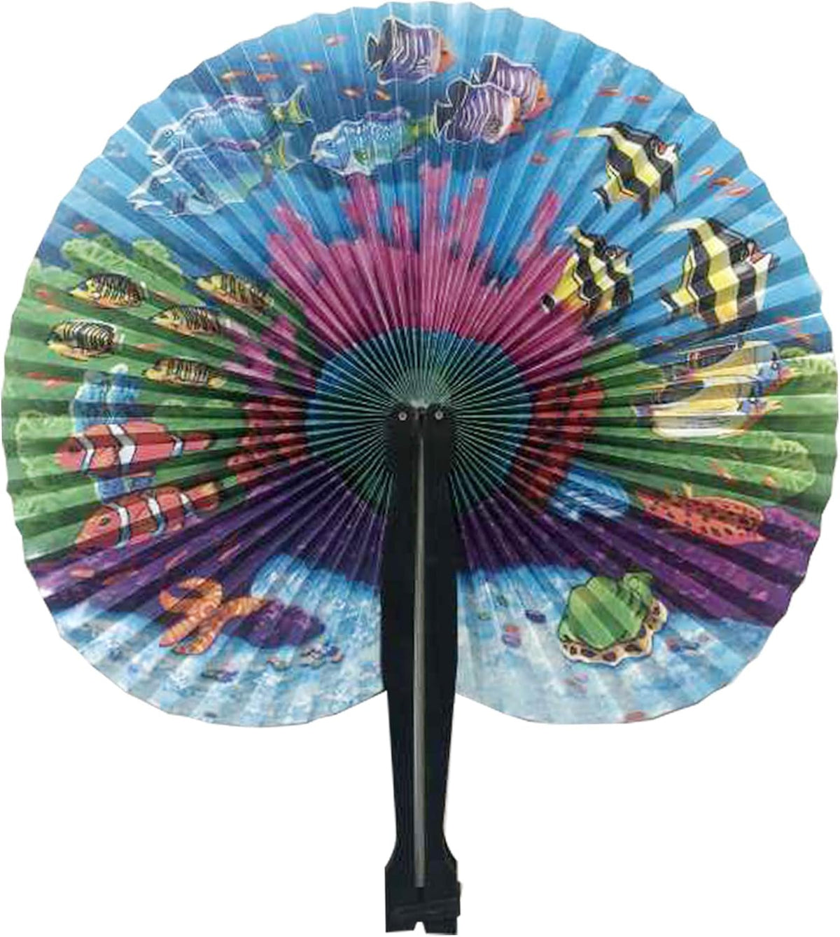 20 Pcs 10" Safari Print Animal Folding Paper Fan Bulk Assortment for Gifts,Weddings, Festival