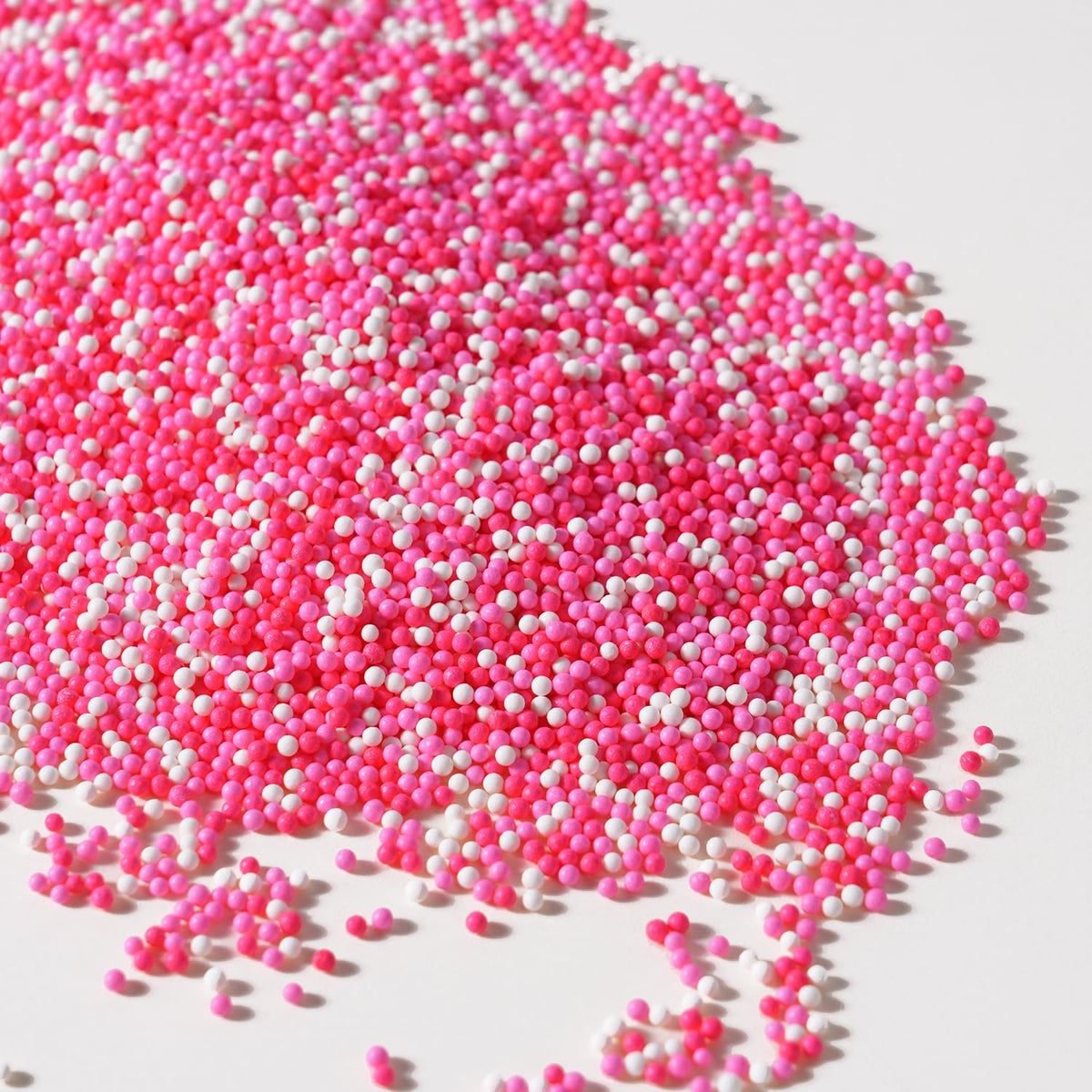 Pink Sprinkles for Cupcakes, 2 mm Pink and White Pearl Sprinkles, Nonpareils Sprinkle for Cookies