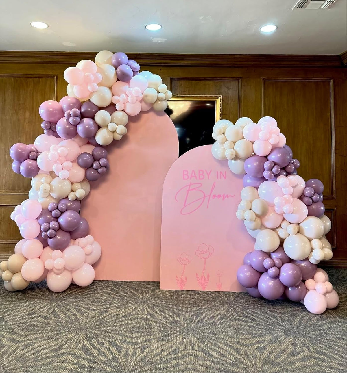 52 PCS 12 Inch Metallic Chrome Pink and Purple Latex Balloons for Girls Birthday, Baby Shower