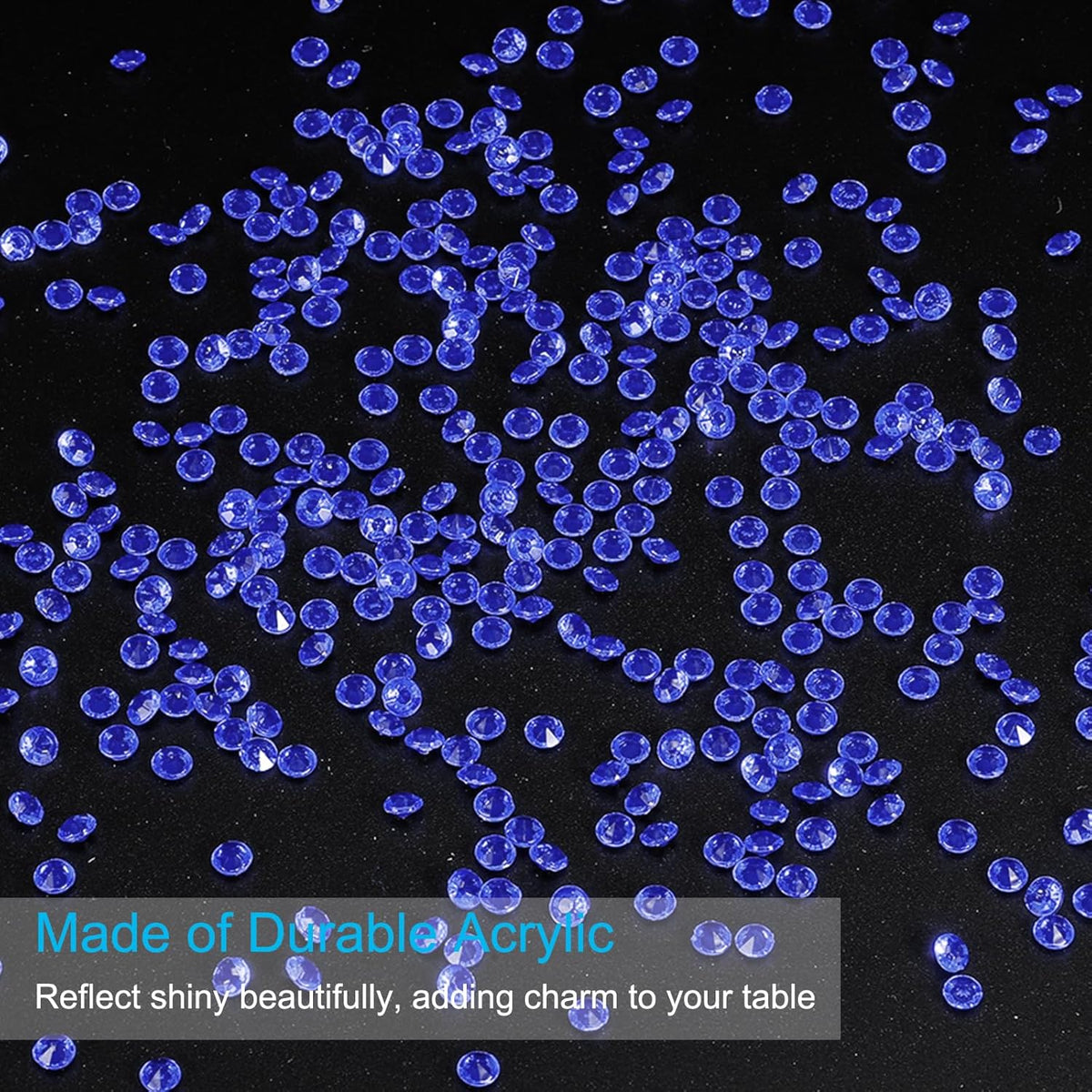 PATIKIL 10000 Pcs Wedding Table Scatter Confetti Crystals 4.5 mm Acrylic Diamonds Vase Fillers Gems
