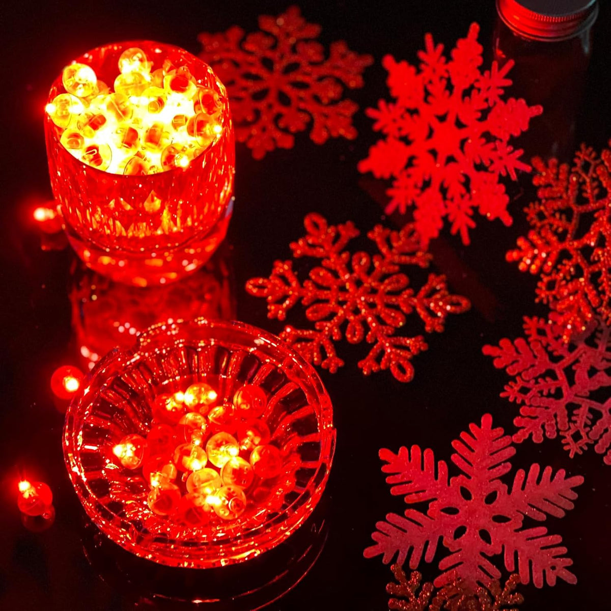 50pcs Red LED Balloon Lights, Mini Led Lights Small Round LED Ball Lamp for Paper Lantern Balloons