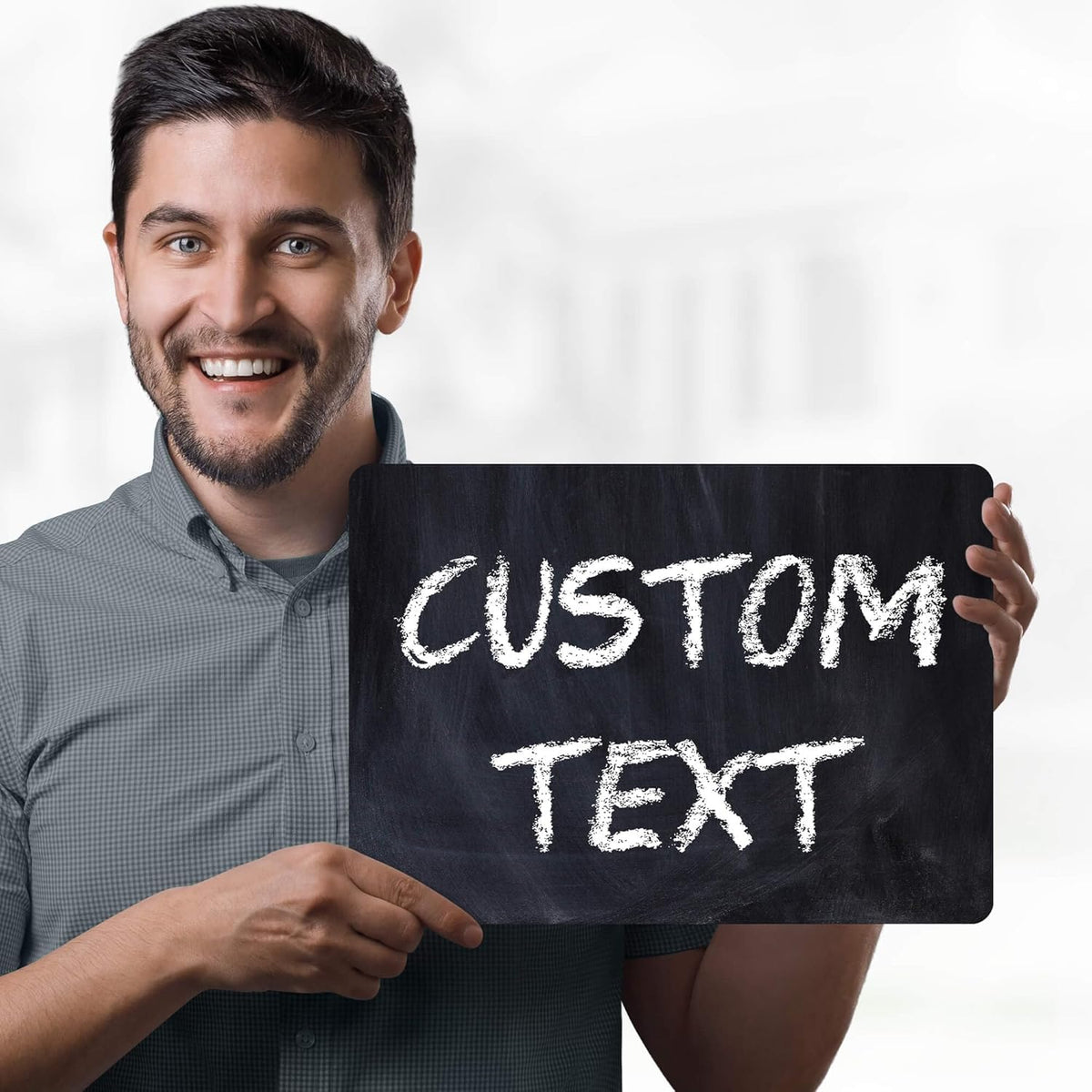 Custom Sign, Custom Street Sign, 11 Font Colors, 13 Font Styles, 4 Hole Options, 22 Sizes, 10x14