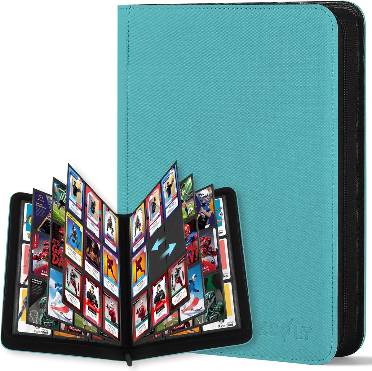 9 Pocket Card Binder, 540 Pockets Trading Card Binder, Double-sided Side Loading Collection Binder