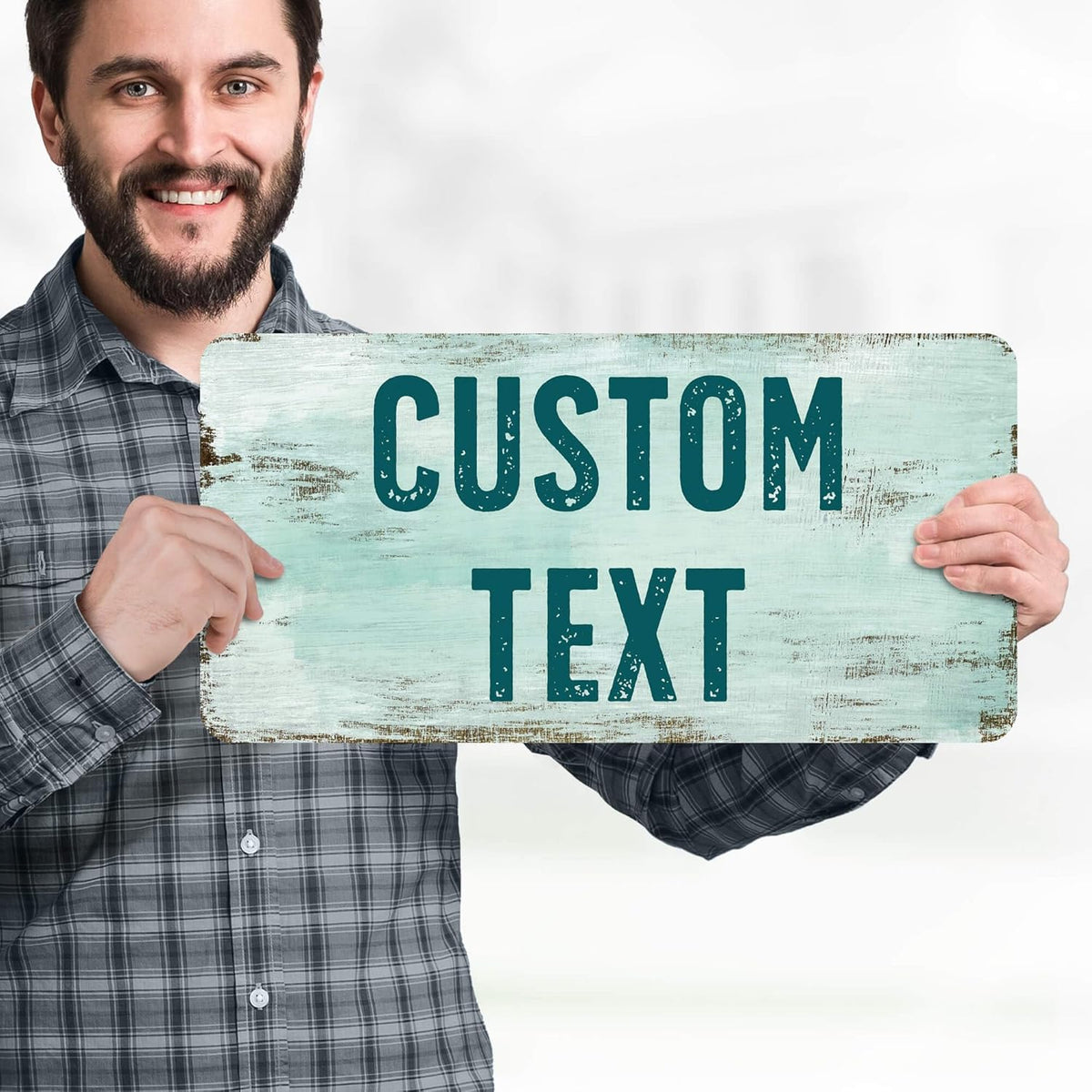 Custom Sign, Custom Street Sign, 11 Font Colors, 13 Font Styles, 4 Hole Options, 22 Sizes, 9x18