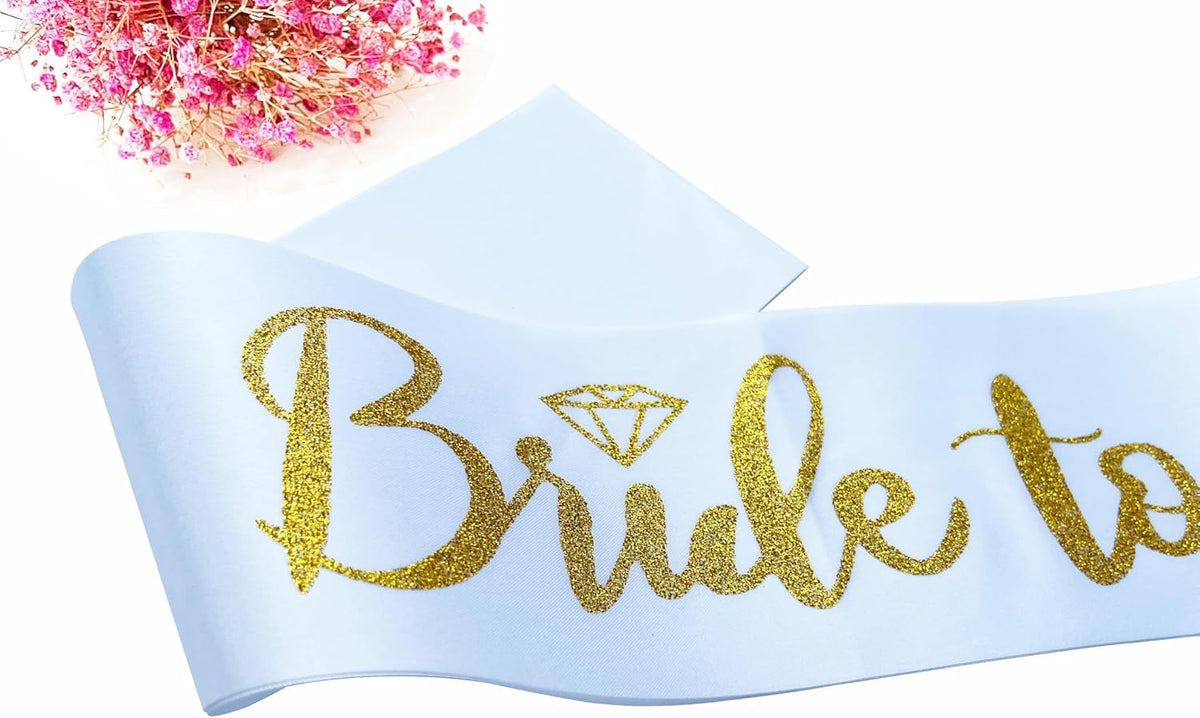 Bride to Be Sash, Bachelorette Party Sash for Bridal Shower Wedding Party Favors Accessories