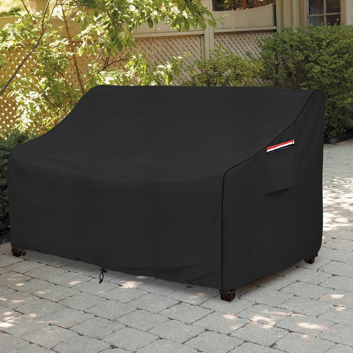 okcool Heavy Duty Patio Sofa Cover, 100% Waterproof 2-Seater Outdoor Sofa Cover Fits up to 58W x