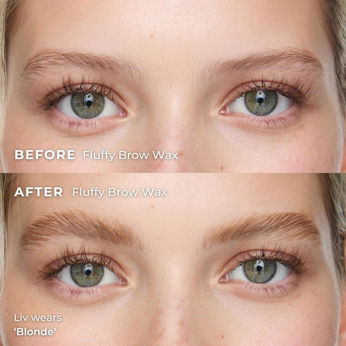 Wunderbrow Fluffy Brow Wax, 16 hour hold, Smudgeproof and Water resistant, Shade: Blonde