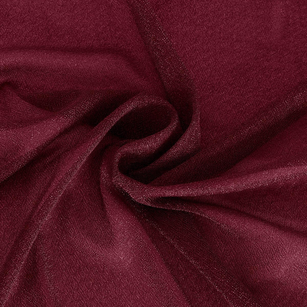 Burgundy Wedding Arch Draping Fabric 29" x 20 FT Red Drapes for Backdrop Sheer Curtains Wedding