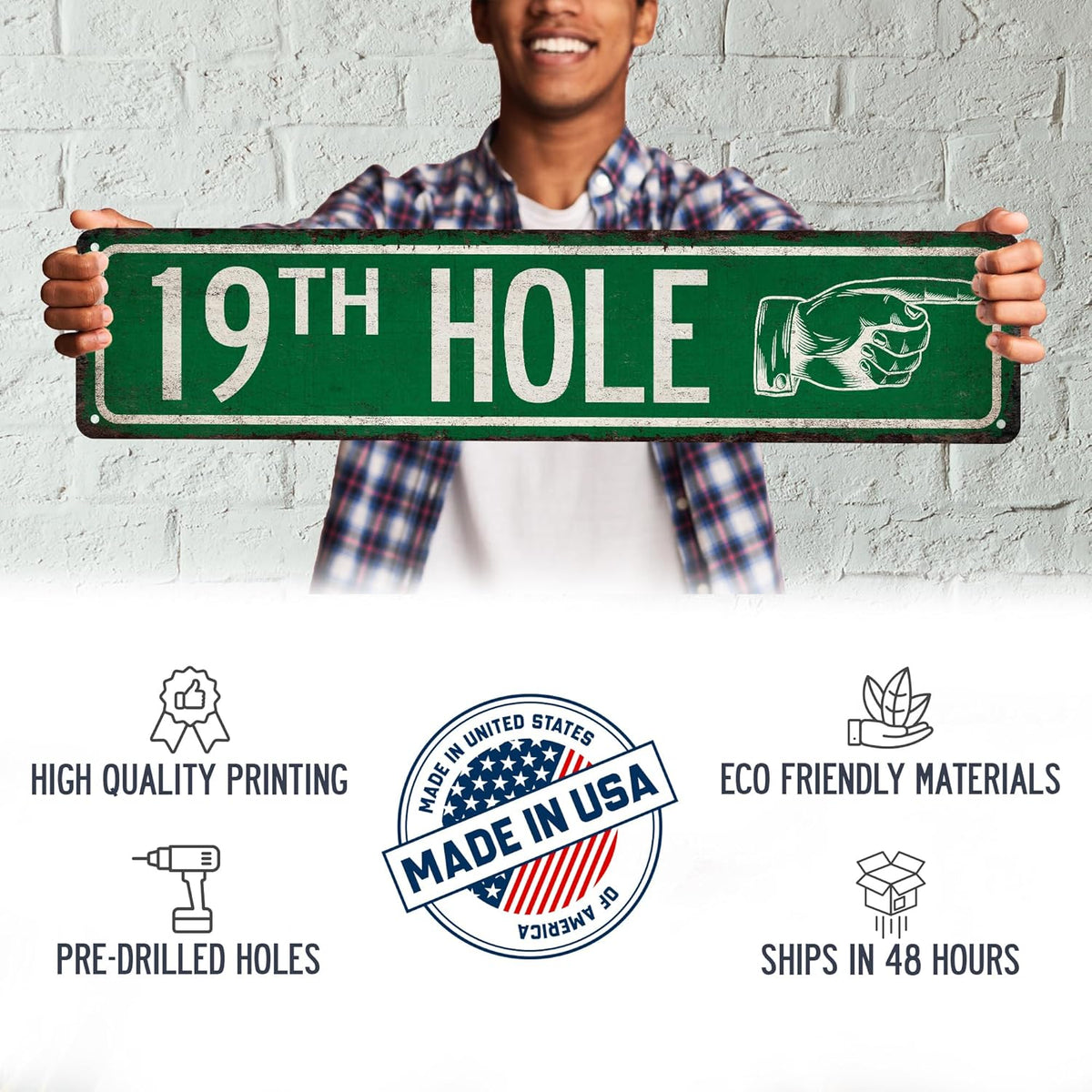 Custom Sign Customizable Sign Directional Sign This Way Sign - Made In USA - Street Signs For