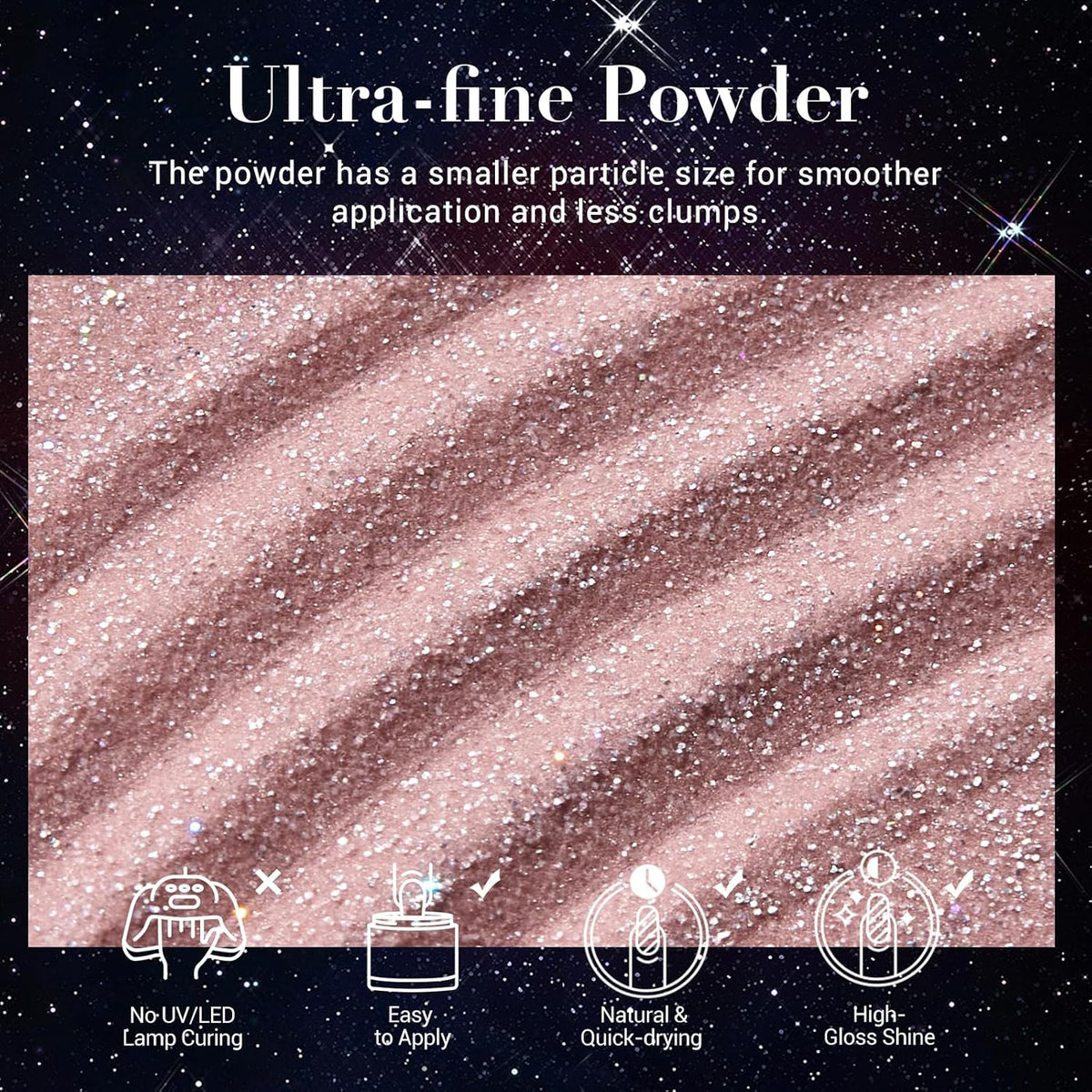 AZUREBEAUTY Dip Powder Nail Set 6 Colors Dark Light Blue Purple Brown Wine Red Shimmery Sparkle