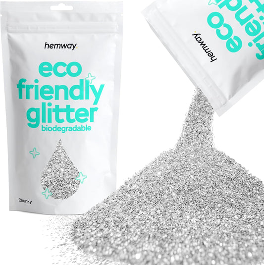 Hemway Biodegradable Glitter Eco Friendly - 100g/3.5oz Bio Cosmetic Safe Sparkle Vegan for Face