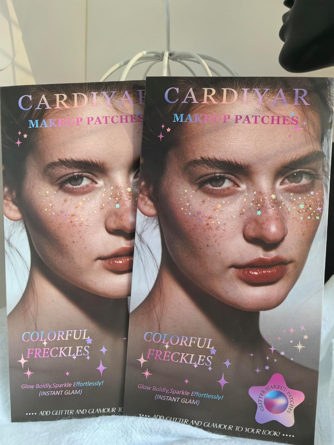 Glitter Freckles, 24PCS Glitter Freckles Face Tattoo, Sparkle Freckles for Women, Waterproof Gold