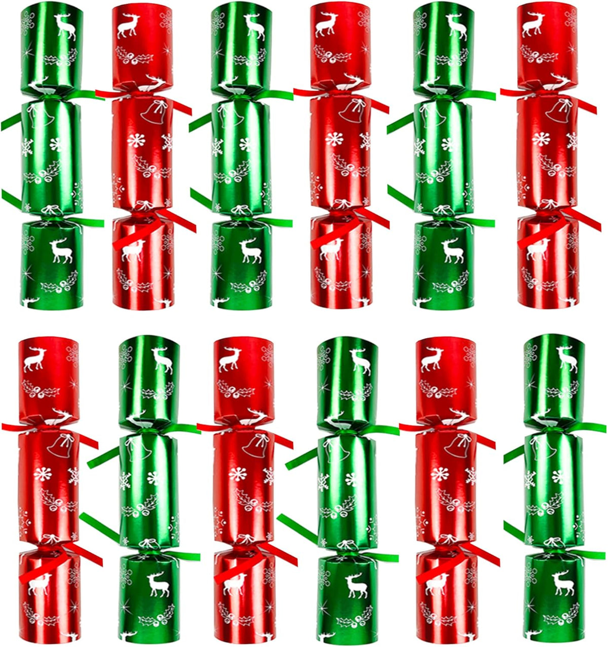 12 Pack Christmas No-snap Party Table Favors, Christmas themed Holiday Supplies with Party Hat