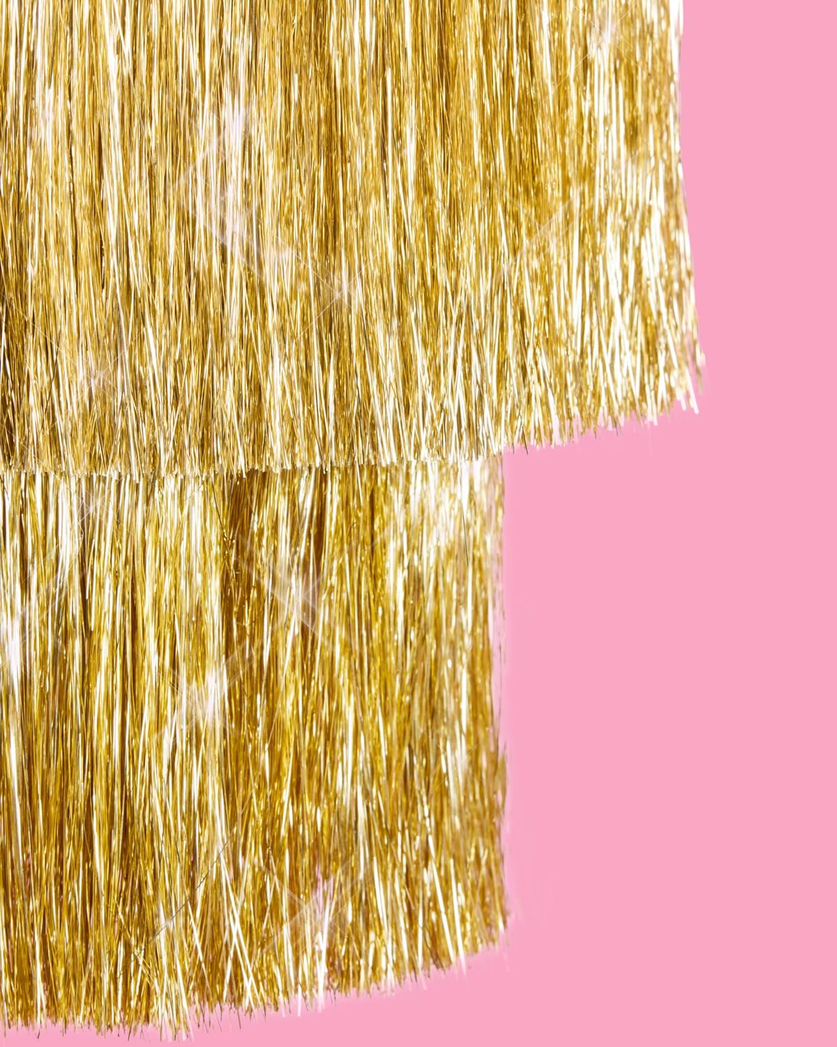 xo, Fetti Gold Fringe Tinsel Chandelier | 16" | Bachelorette Party Decorations, Birthday Photo