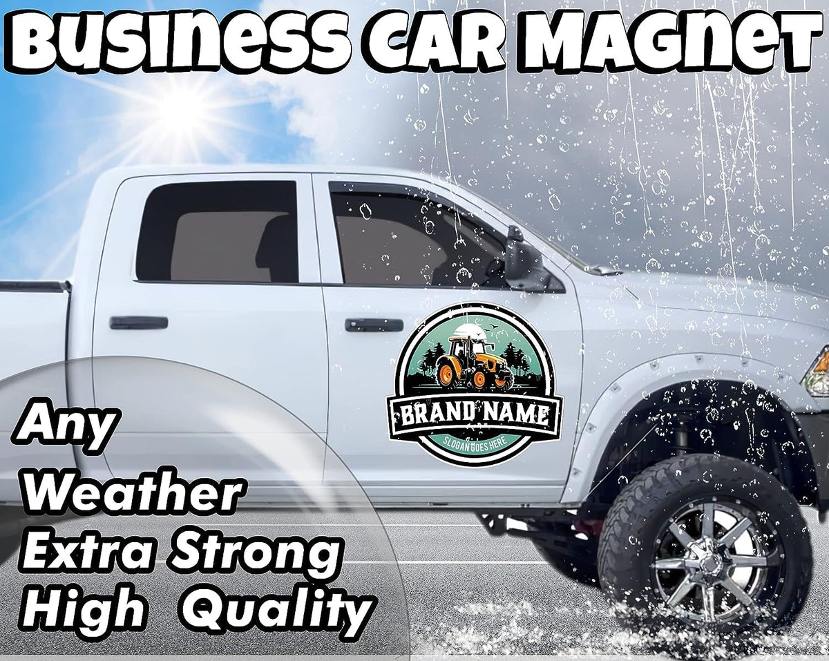 Personalized Car Magnet Sign | Customized Logo for Your Car Van Truck | Advertise Your Business |