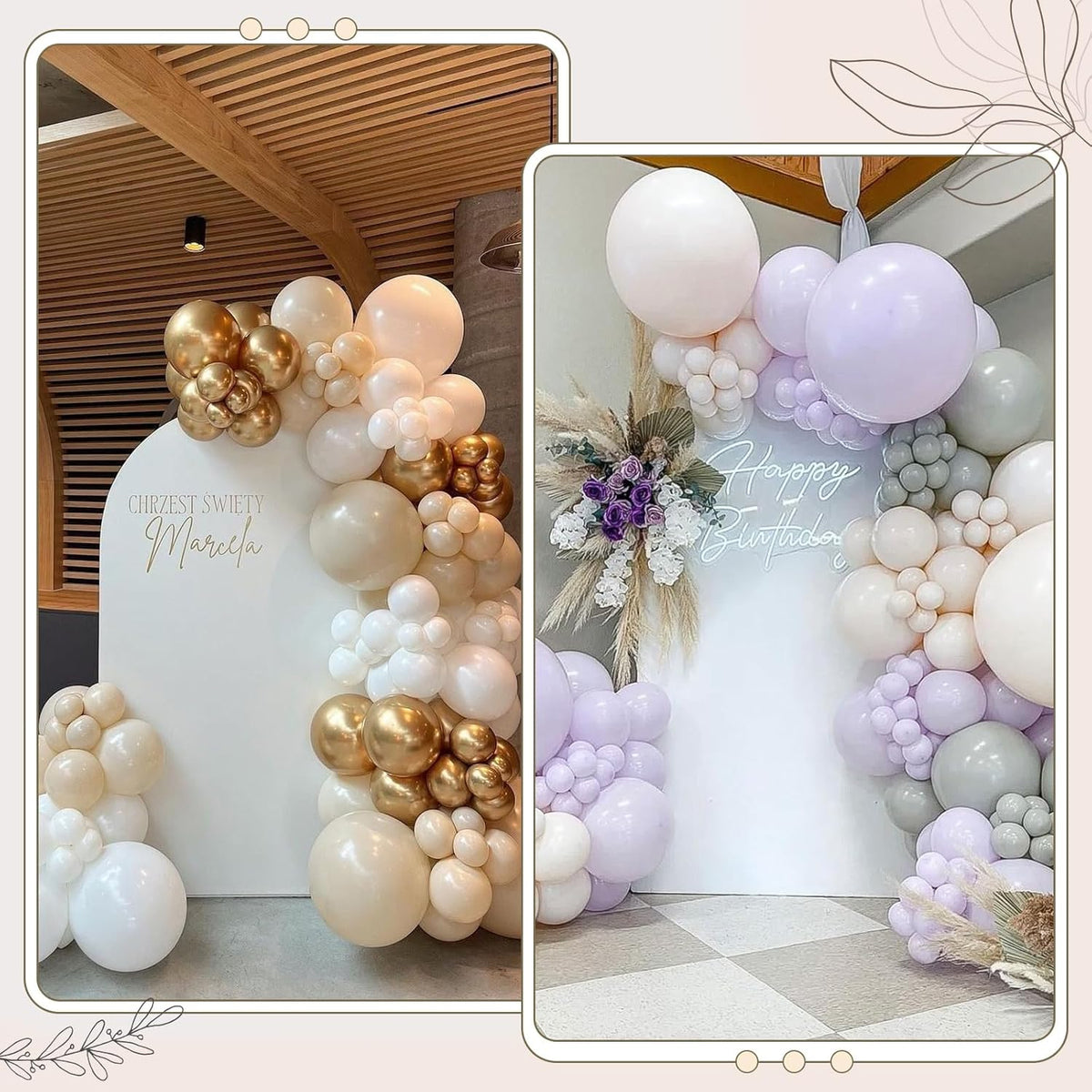 Ledido Wedding Arch Backdrop Cover 7.2FT Arch Covers Fitted Stretchy Spandex Round Top Stand