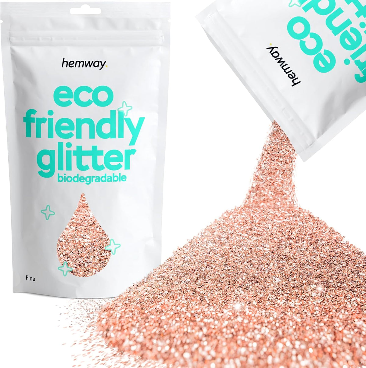 Hemway Eco Friendly Biodegradable Glitter 100g / 3.5oz Bio Cosmetic Safe Sparkle Vegan for Face