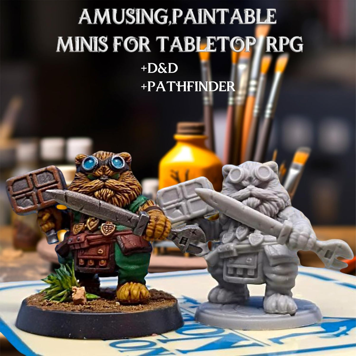 Wildspire Spellblades - Hero Player-Characters & NPC for DND Miniatures Unpainted Bulk 28mm-32mm