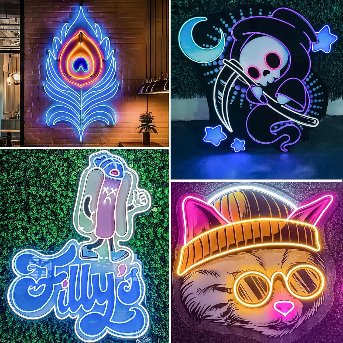 Custom Neon Sign, Personalized UV Printed LED Neon Sign LoGo Customizable for Business, Salon