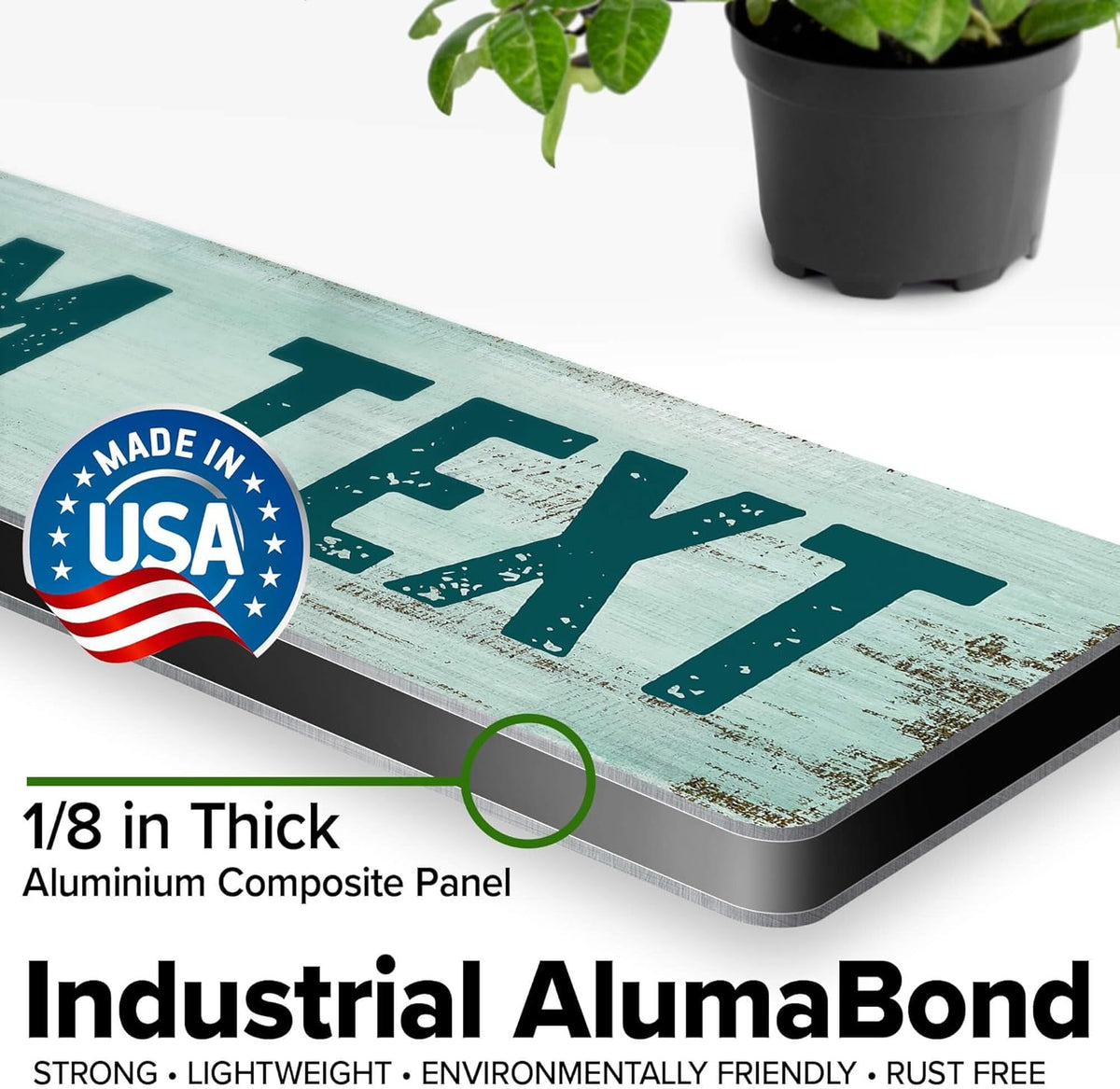 Custom Sign, Custom Street Sign, 11 Font Colors, 13 Font Styles, 4 Hole Options, 22 Sizes, 3x12