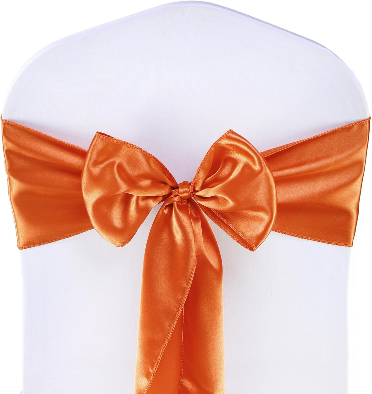 MDS Pack of 200 PCS Satin Chair Sashes Charmeuse Sateen Dining Chair Bows Ribbon Ties Back Sash for