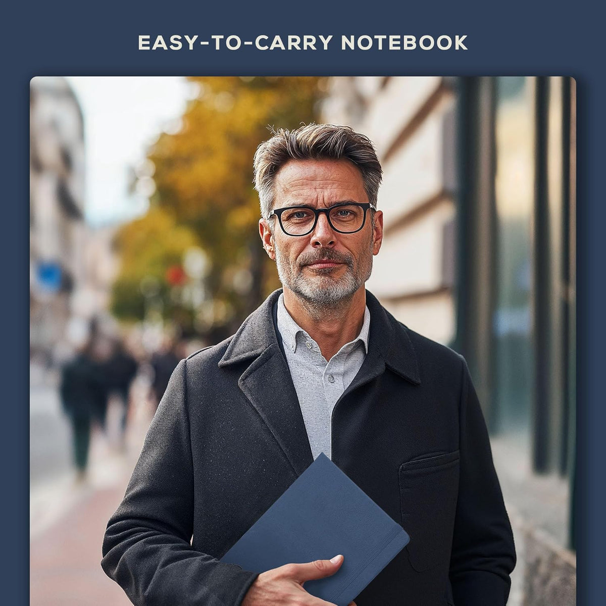BEECHMORE BOOKS Lined Journal Notebook, 8.5 x 11.5 inch, A4 160 Lined Pages, Hardcover Leather