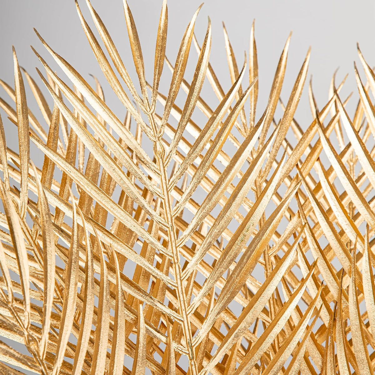 29” Large Gold Palm Leaves Palm Fronds Tropical Leaves Areca Palm Branches Artificial Palm Leaves