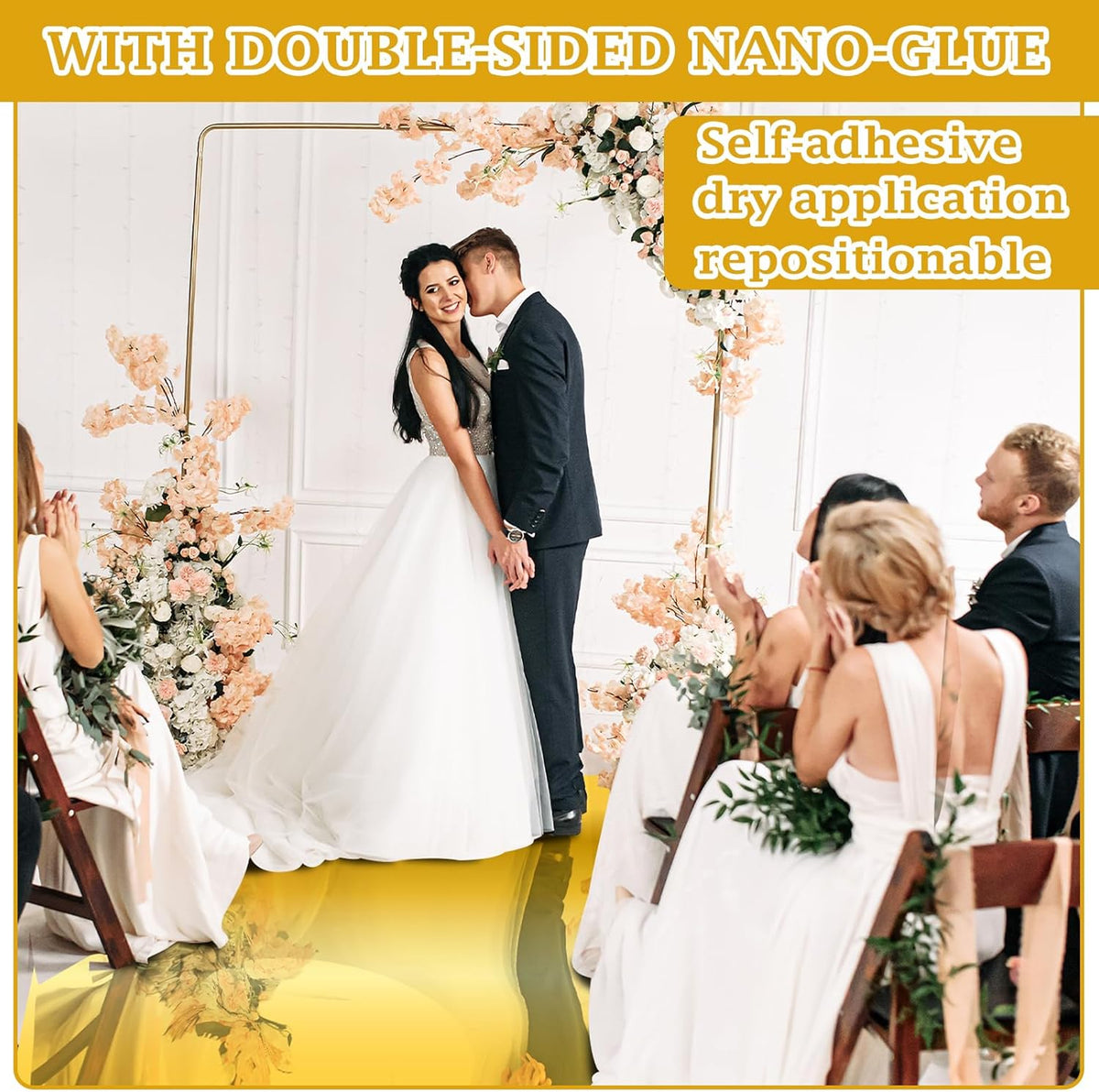 3.3 x 98.4 ft Mirror Rug Aisle Runner for Wedding Ceremony Double Sided Reflective Carpet Aisle