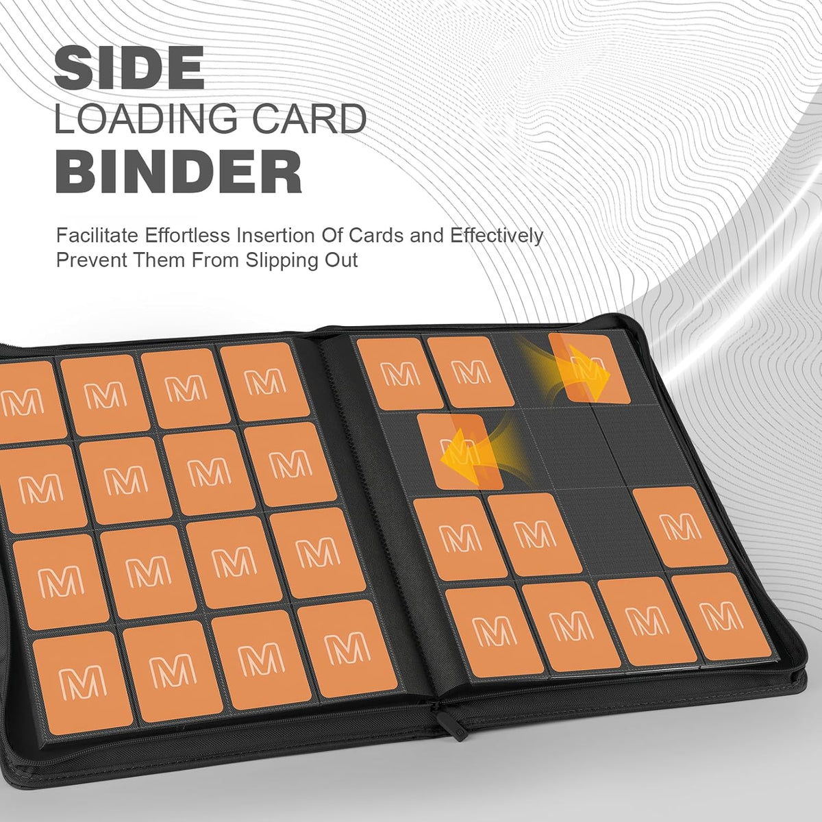 Premium Card Binder 16 Pocket,Trading Card Binder Holds up to 1000+Cards Sturdy Card Collection