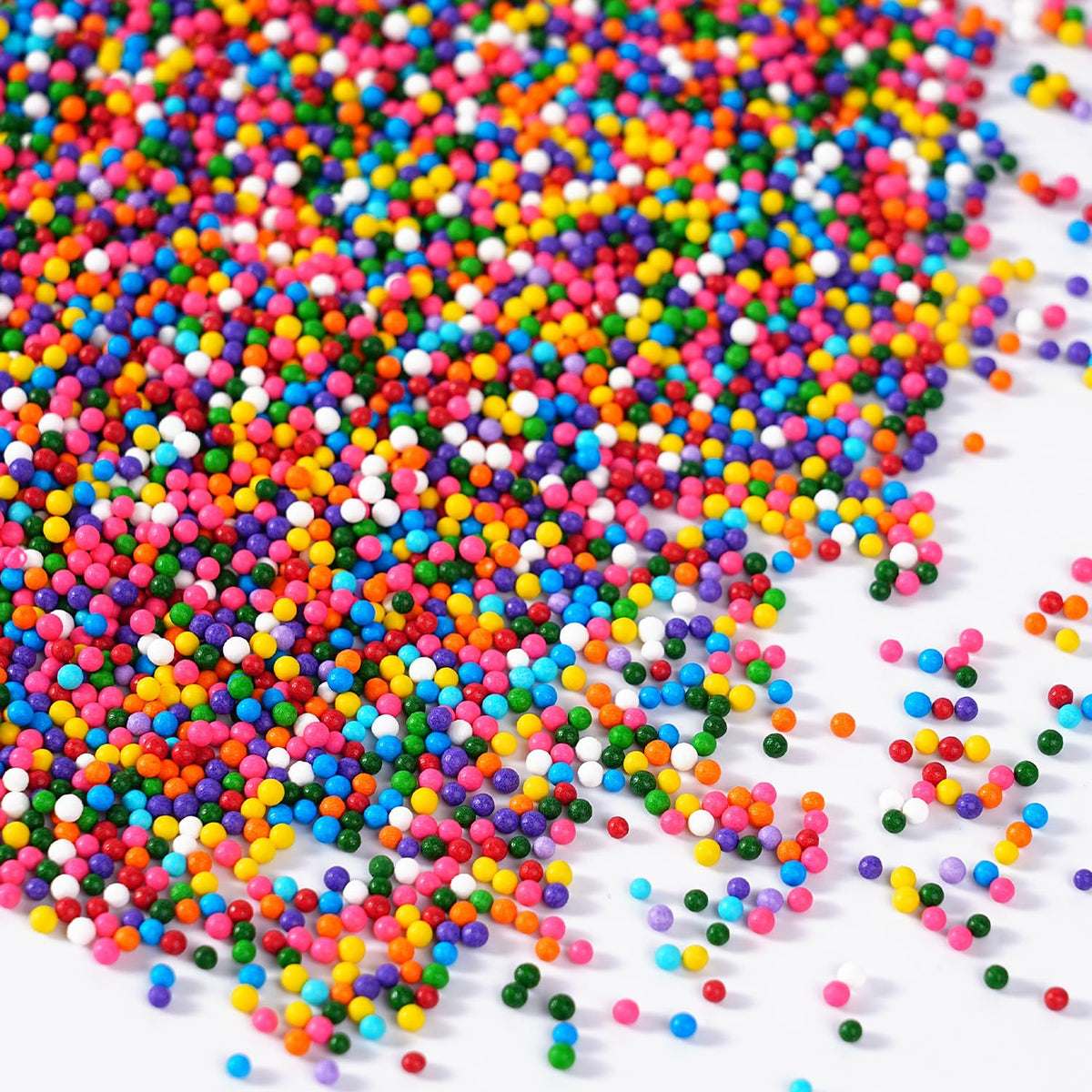Rainbow Nonpareils Sprinkles, 4.23oz Nonpareils, Edible Rainbow Sprinkles for Cake Decorating