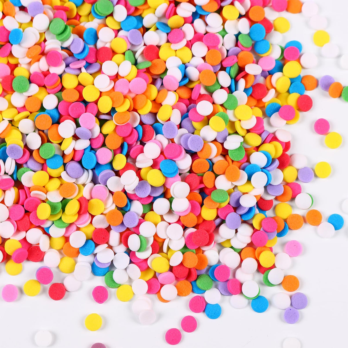 Edible Confetti Sprinkles for Cake Decorating, Round sprinkles, Rainbow Sprinkles for Baking