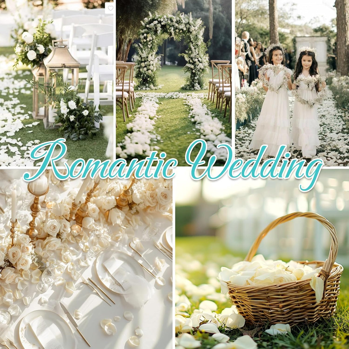 Real Ivory Rose Petals, Frozen Preserved Petals for, Wedding Party Decorations, Dried Flower