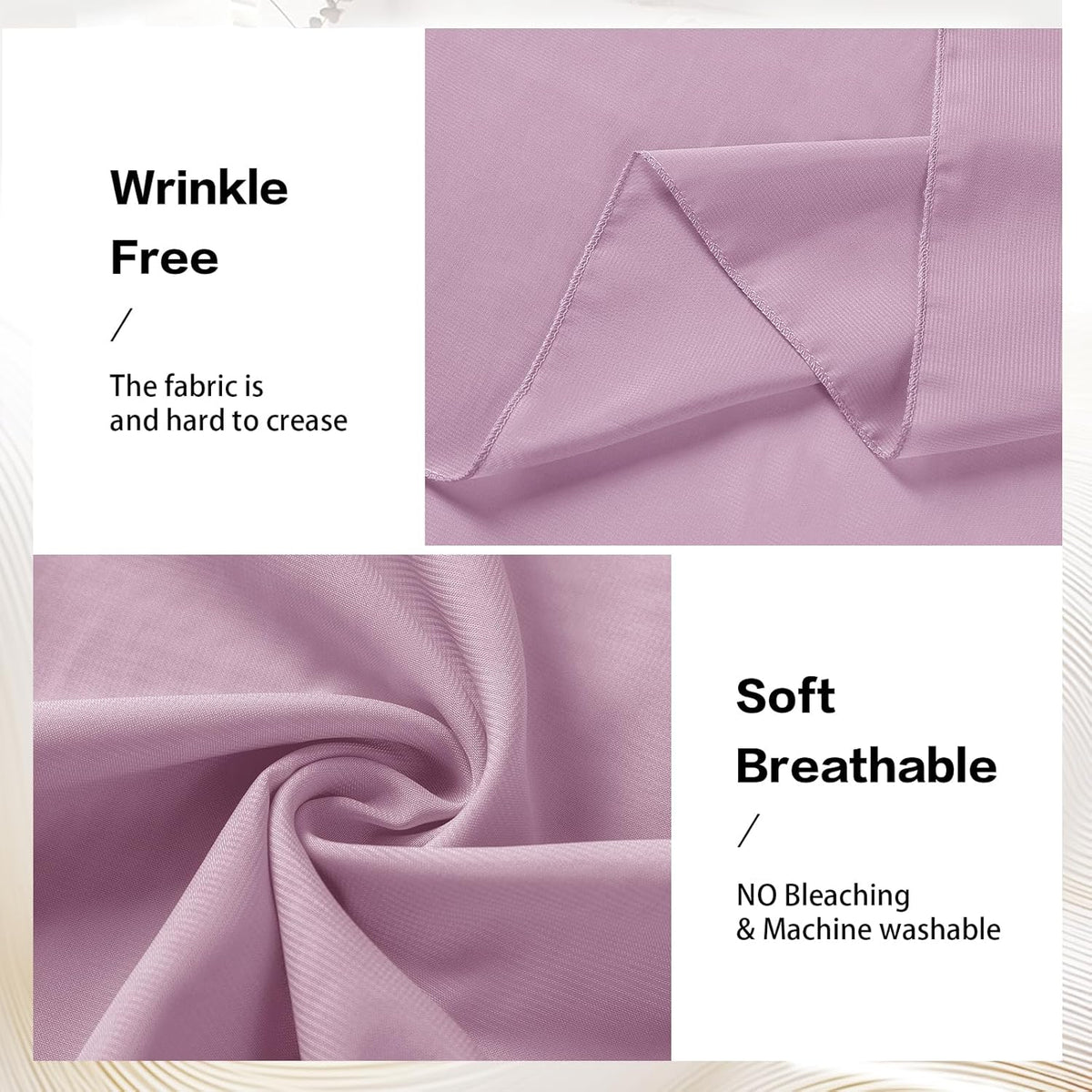 VOK Wedding Arch Draping Fabric Chiffon Fabric, 29in x 18Ft 2 Panels Sheer Chiffon Outdoor Curtain