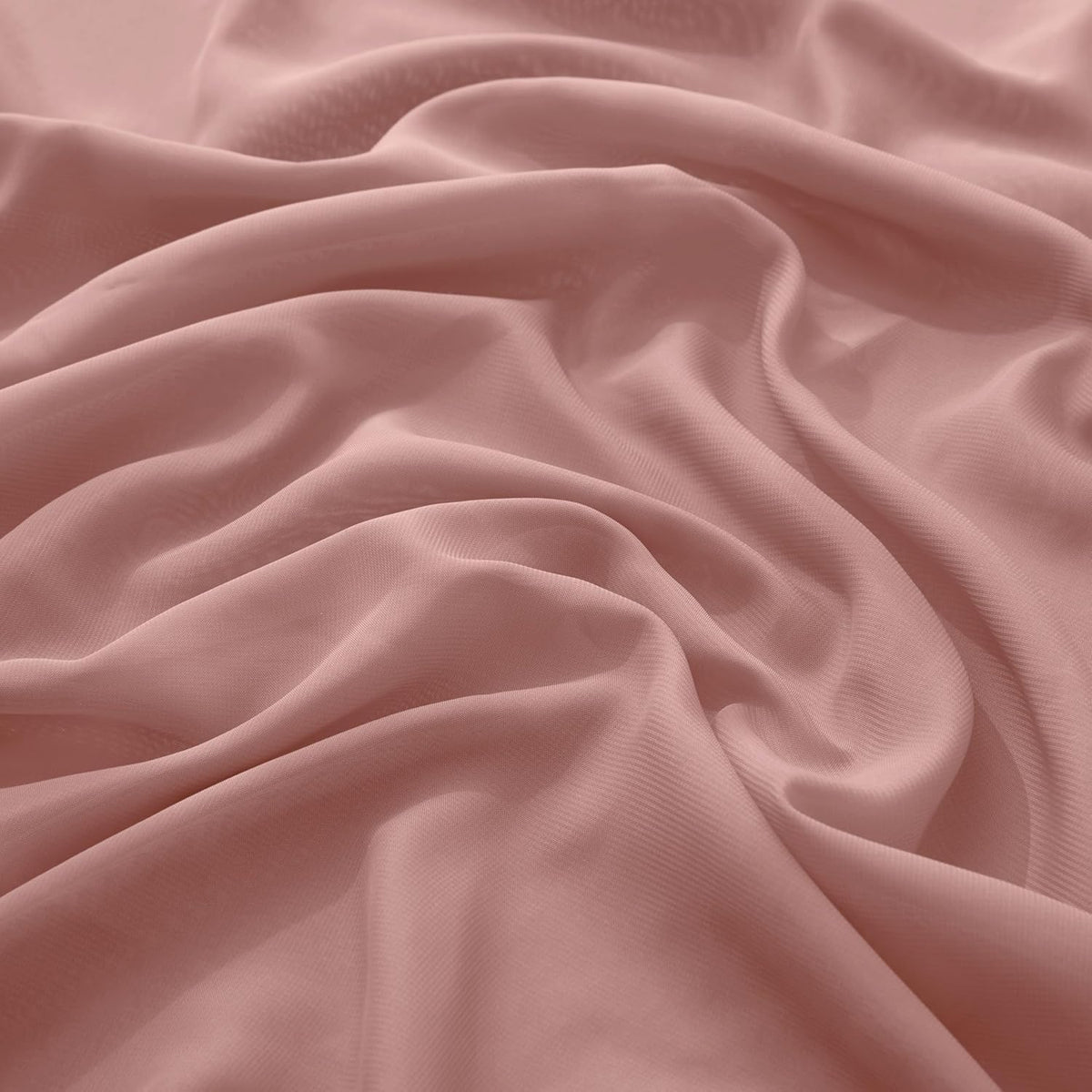 VACVELT Wedding Arch Draping Fabric Dusty Rose Chiffon, 1 Panel Sheer Drapes 30 Inch x 20ft Chiffon