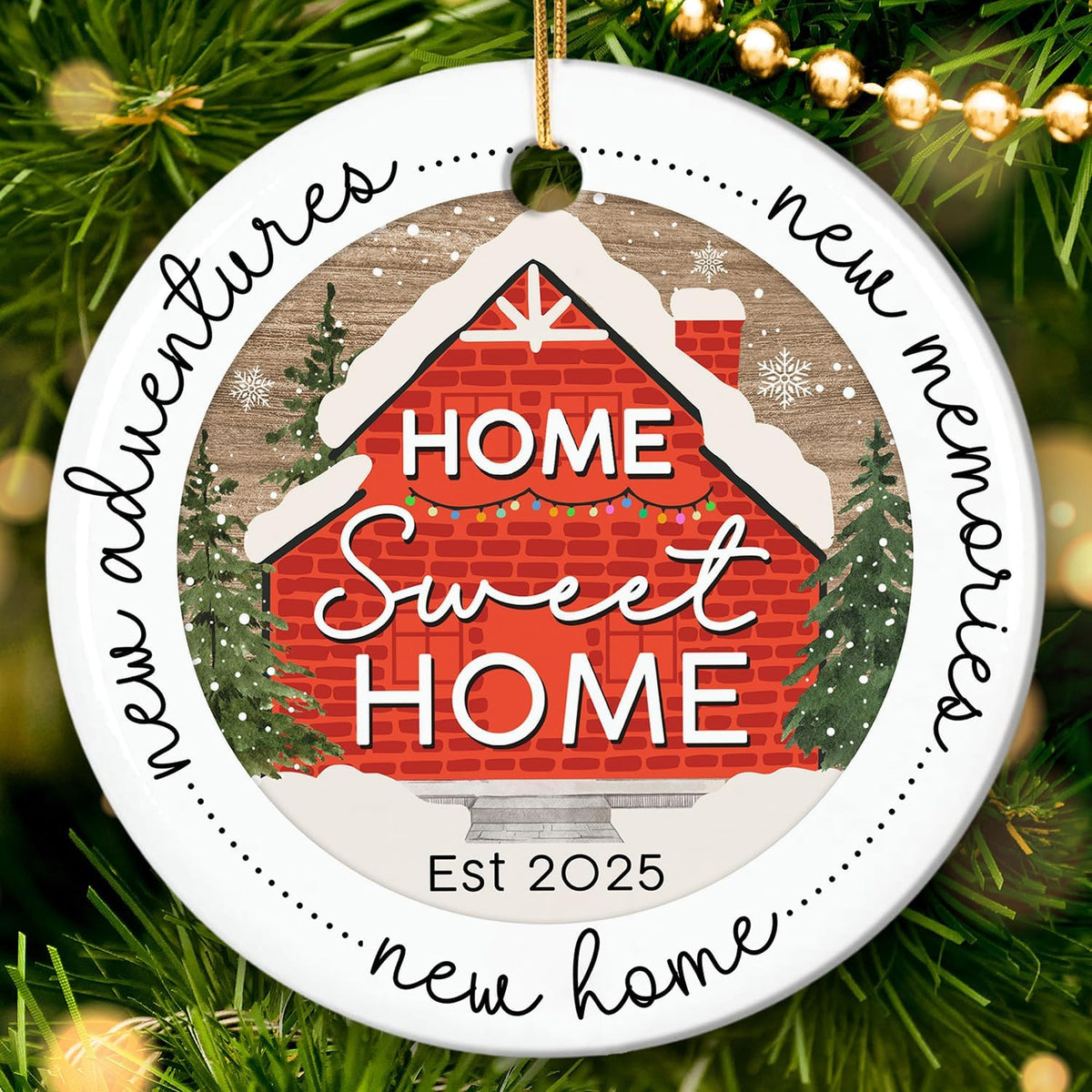 HEXMOZ New Home Ornament 2025 - Best Housewarming Gifts 2025 - New Home Gift Ideas - House Warming