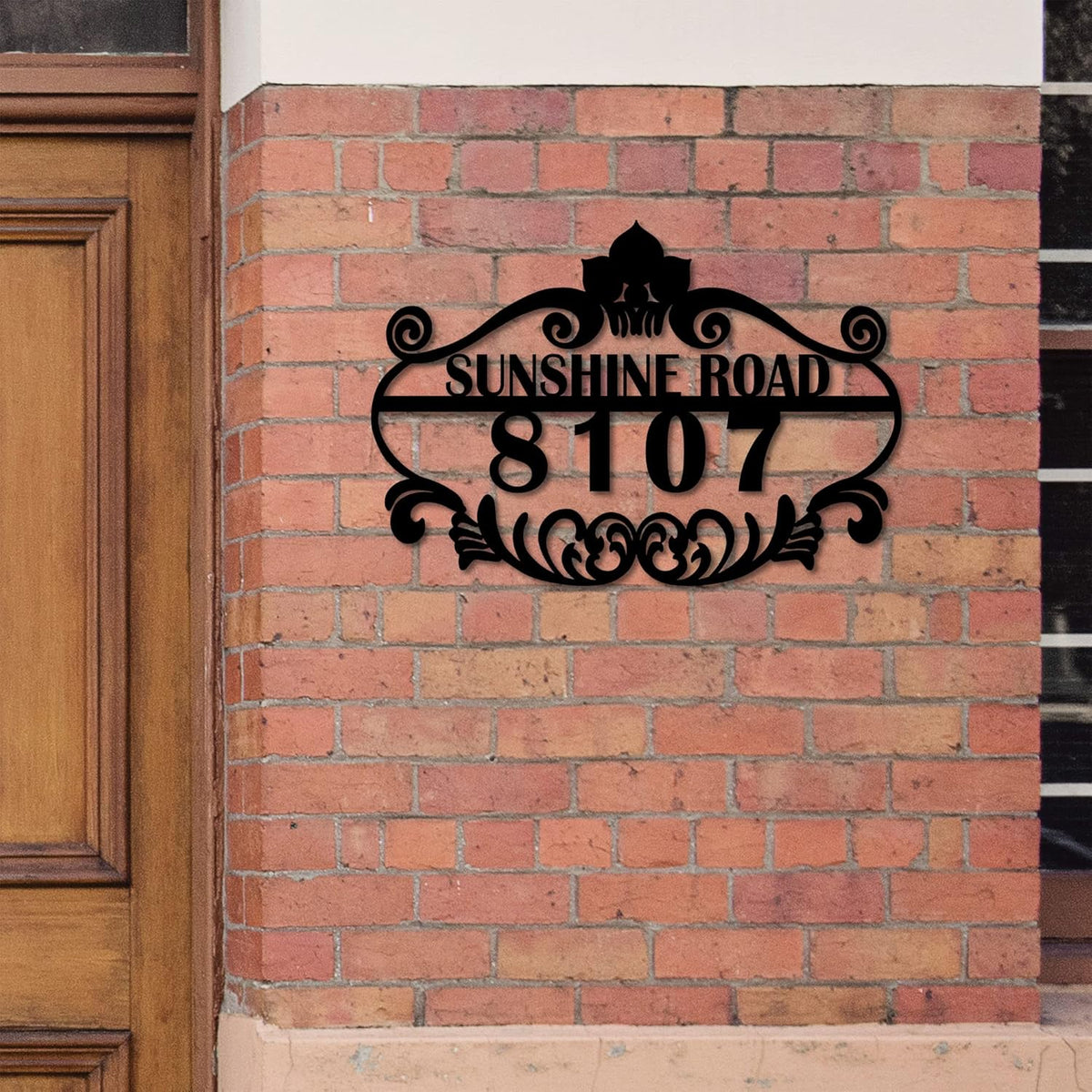 Personalized Vintage Styling Metal House Numbers for Outside - Custom Metal Address Sign - Address