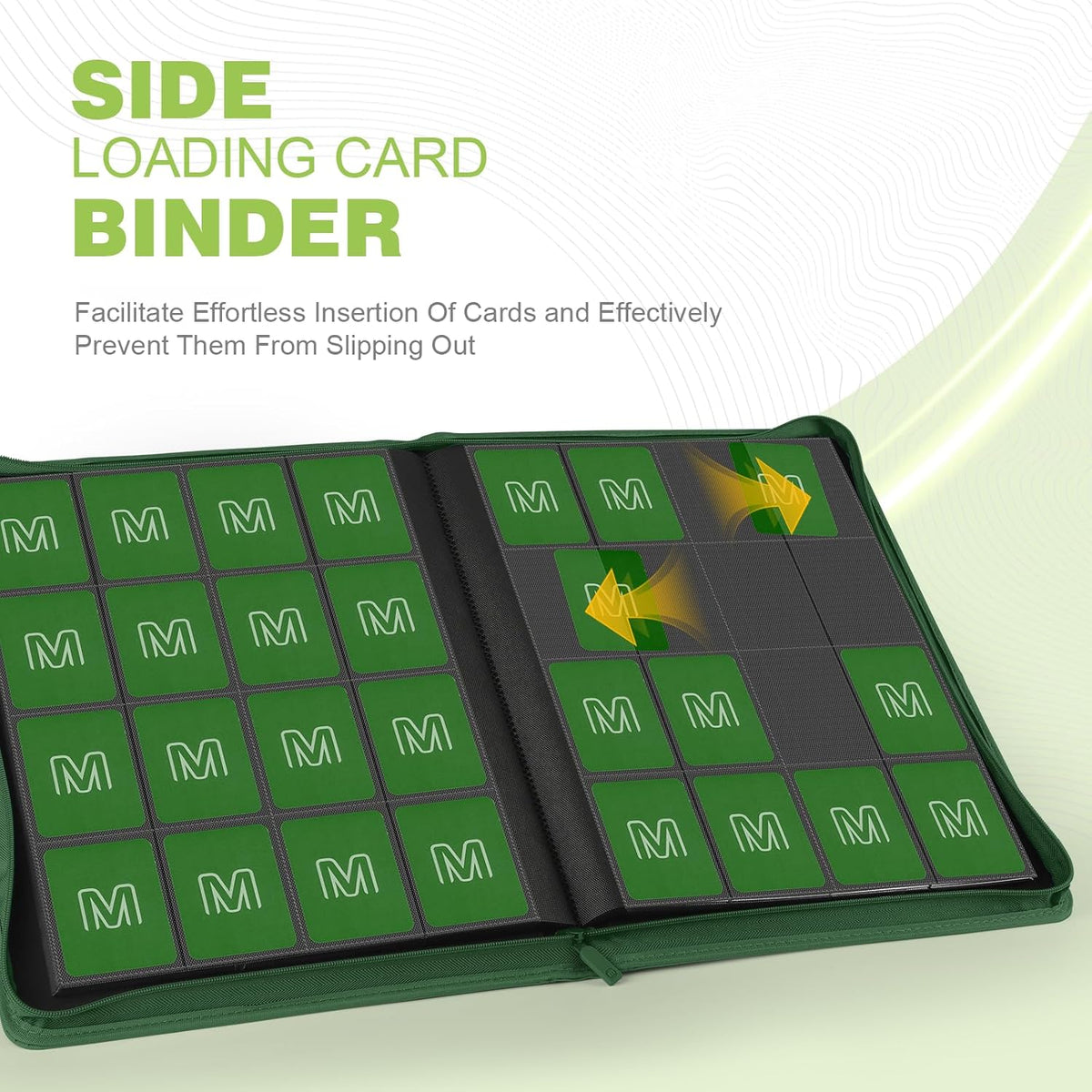 Premium Card Binder 16 Pocket,Trading Card Binder Holds up to 1000+Cards Sturdy Card Collection