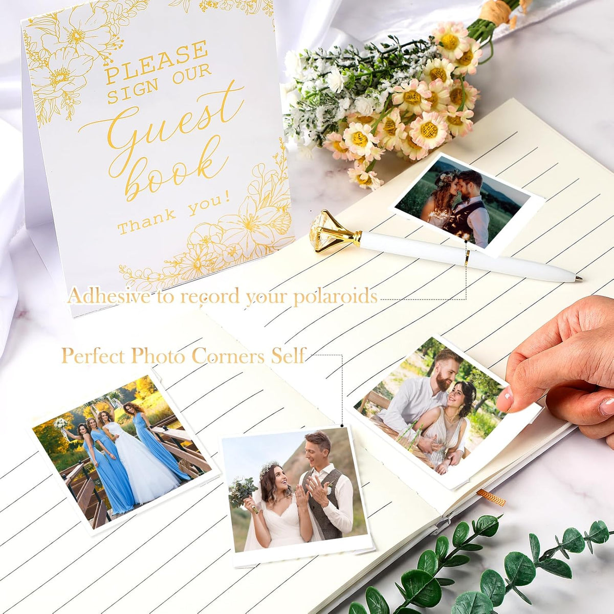 Wedding Guest Book Personalized Photo Guestbook to Sign at Reception Wedding Guest Sign in Book
