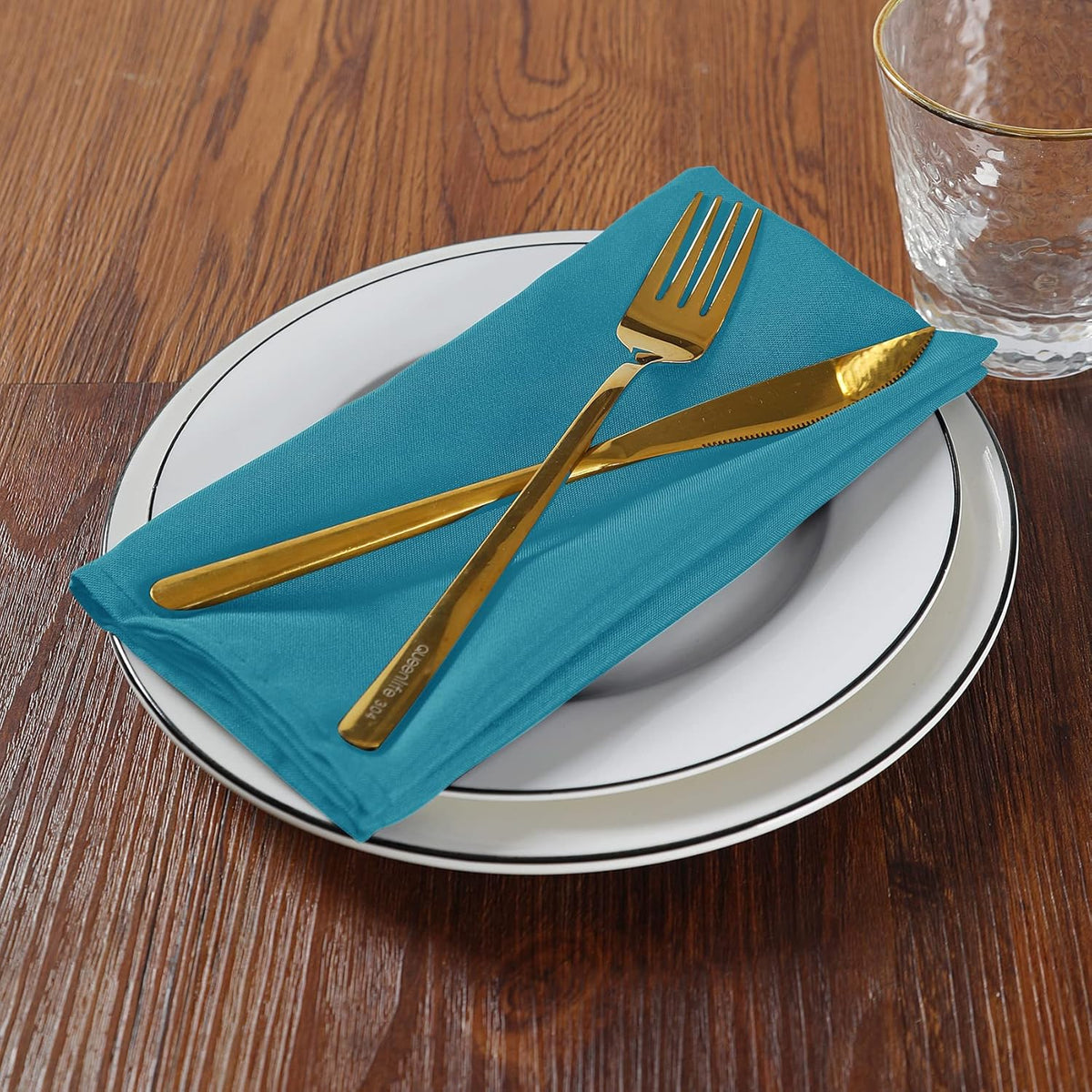 Cloth Napkins 20x20 inch Washable Polyester Dinner Napkins Soft Table Napkins for Wedding Party