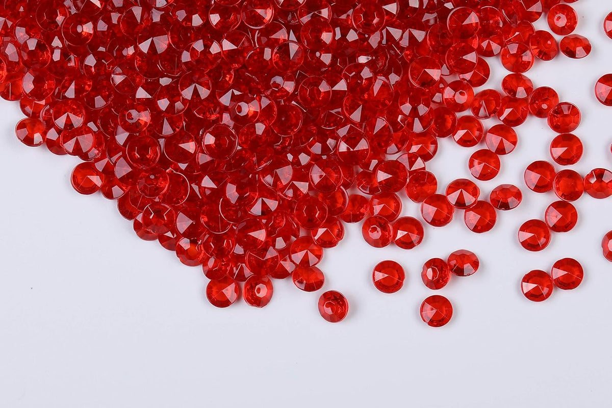 1000pcs Platic Acrylic Gems Fake Acrylic Diamonds Vase Filler Beads Faux Diamond Crystals Jewels