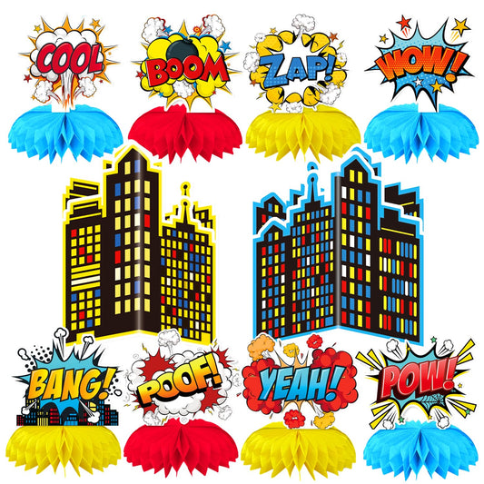 Oiuyamn 10 Pcs Hero Party Decoration