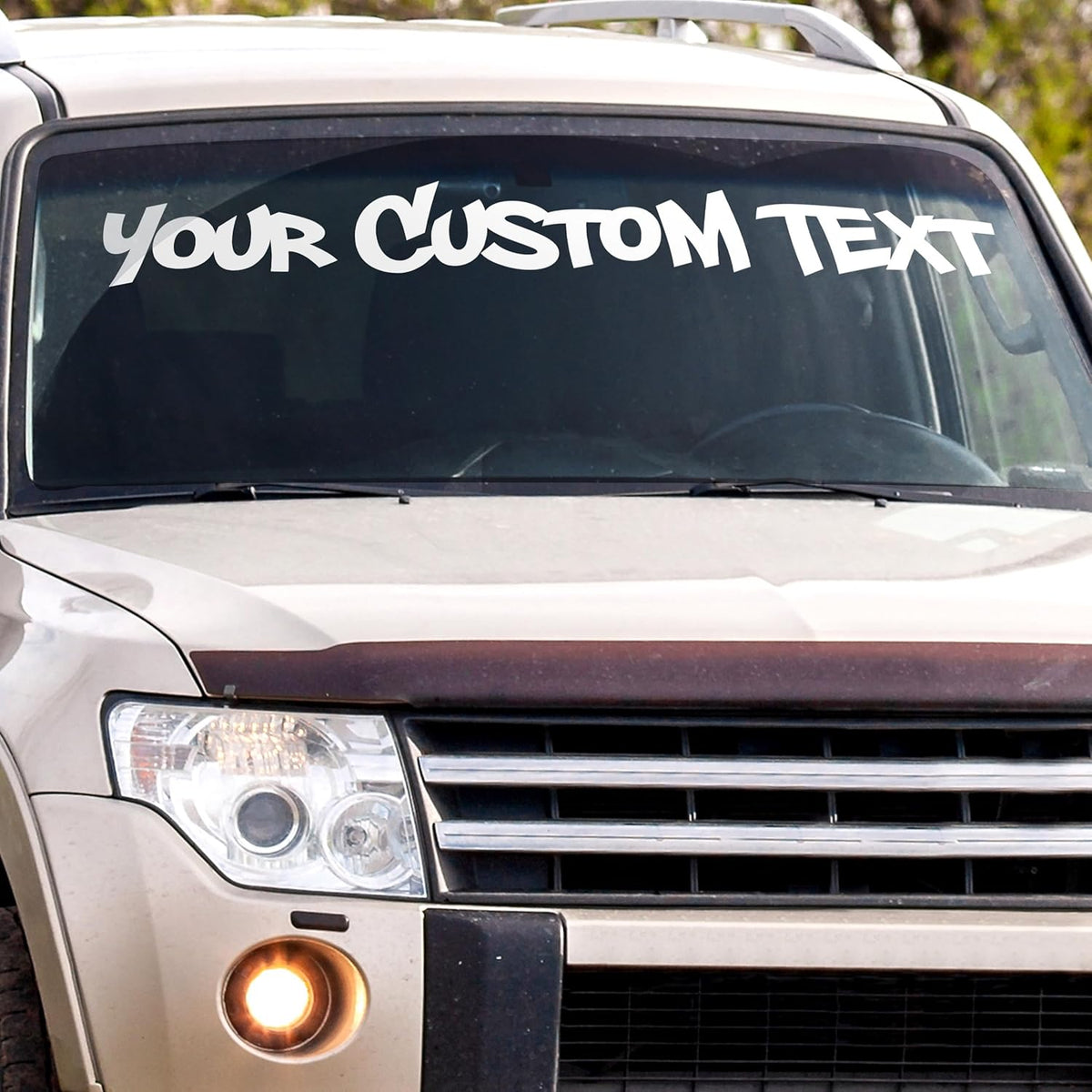 Custom Windshield Decal - Custom Decals for Cars, Truck, Window Lettering - UV Resistant Window