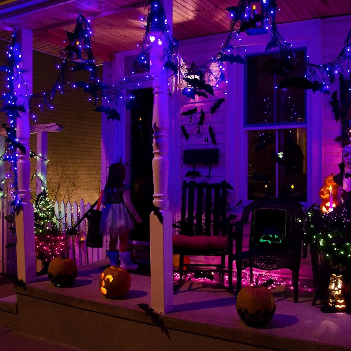 Dazzle Bright Halloween Fairy String Lights, Total 40FT 120LED Copper Wire Battery Operated