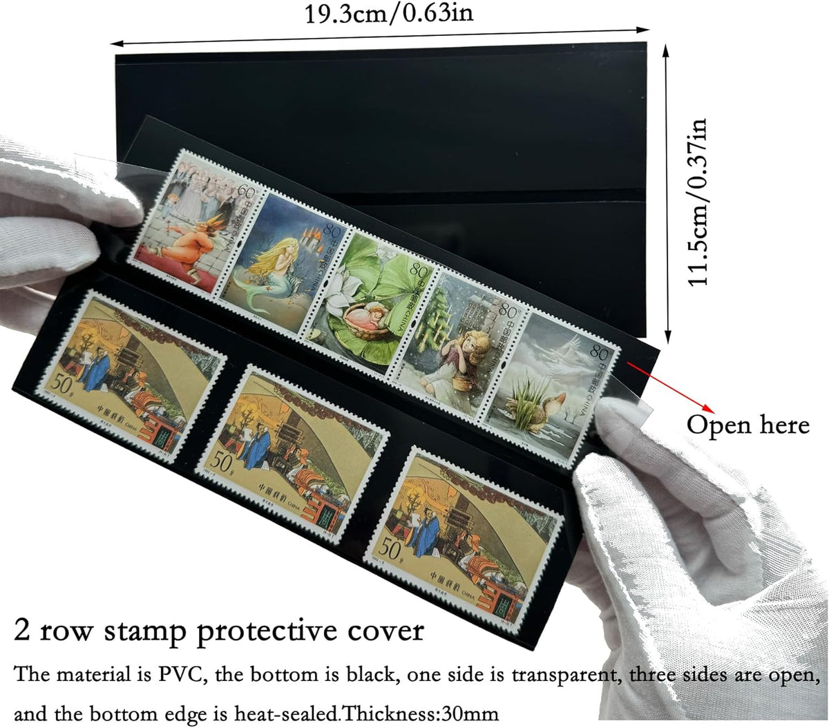 Philatelic Display Black Card Stamp Cover Stamp Collection Stamp Storage philatelic Album Stamps