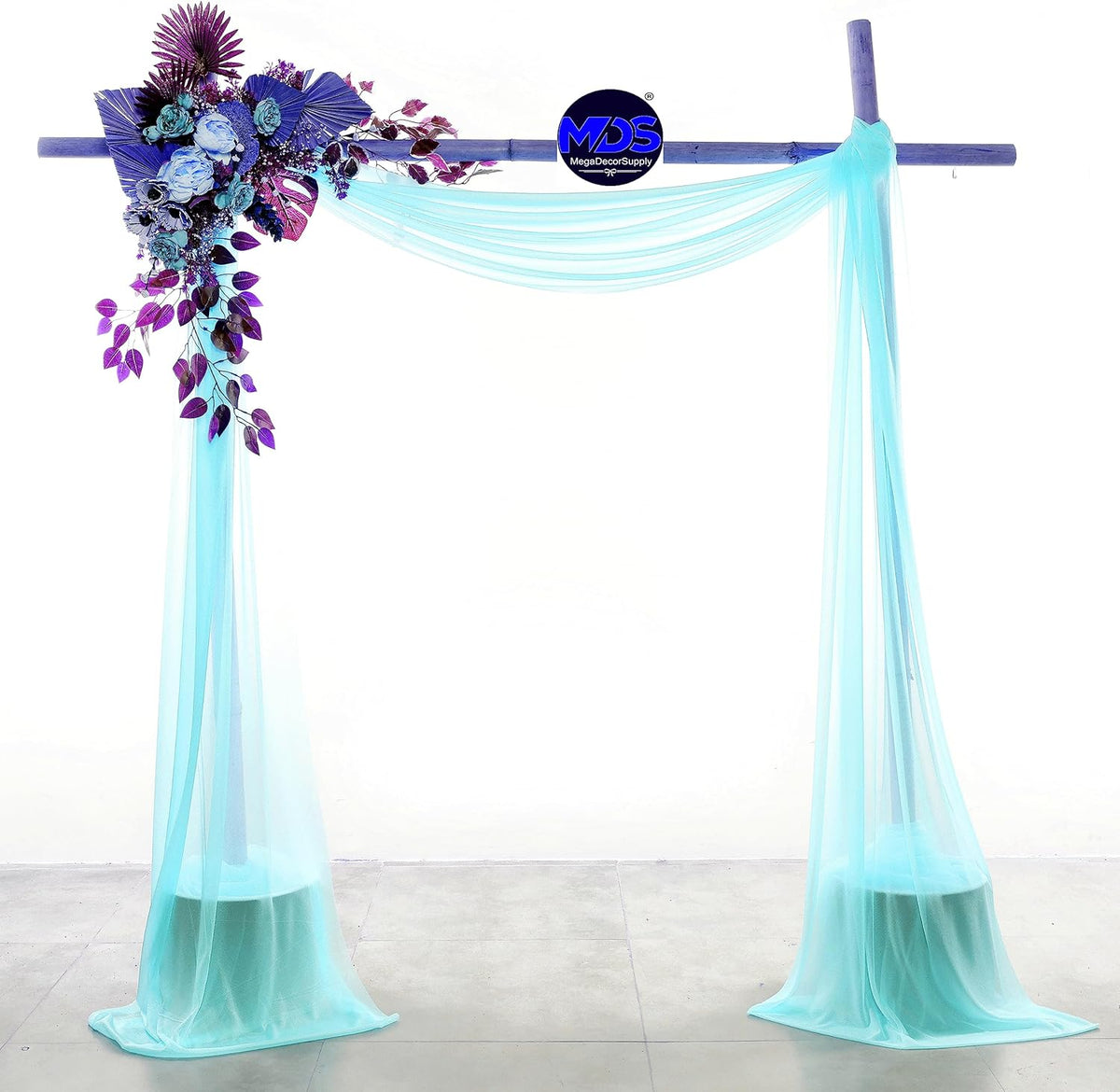 MDS Halloween Chiffon Draping Fabric - 1 Panel, 30" Wide x 50ft Long - Sheer Spooky Arbor & Canopy